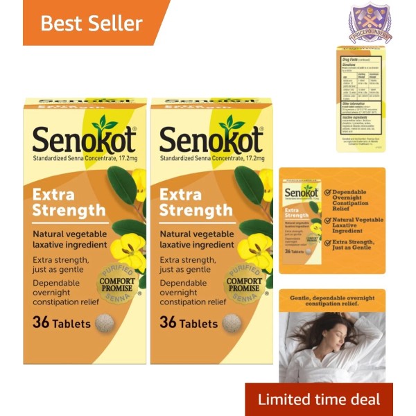Unbranded Extra Strength Natural Laxative Tablets – Gentle Overnight Relief,