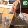 Electric Salt and Pepper Grinder Set, USB Rechargeable, Stainless Steel