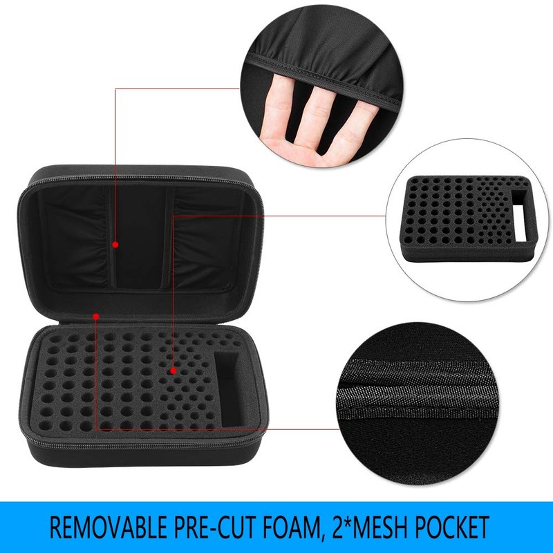 Battery Organizer Storage Box Case Holder for 48 x AA,