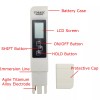 TECHTONGDA Portable TDS Meter Digital Tester Water Conductivity Temperature Test
