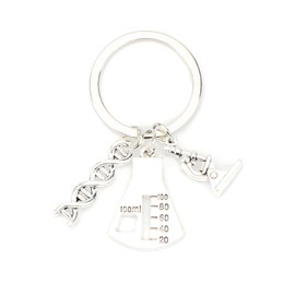 Scientific Keyring Microscope Design, Chemistry Biology Keyring, Gift for Women, Best Friend, Teacher, Aesthetic Keychain