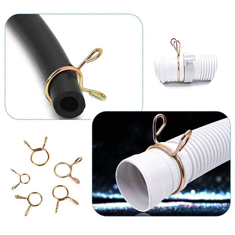 Aatpuss 155 pieces 5-14 mm hose clamps set, spring clip,