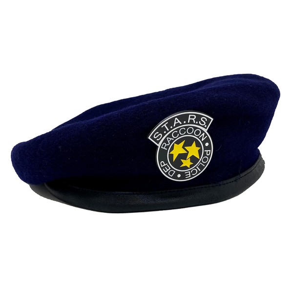 S.T.A.R.S. Raccoon City R.P.D. Army Officer Beret in Navy Blue