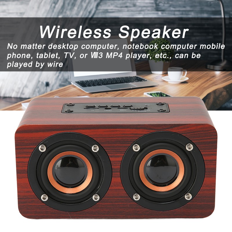 Retro Bluetooth Speaker Built in Mic Portable Wireless Speaker Supports