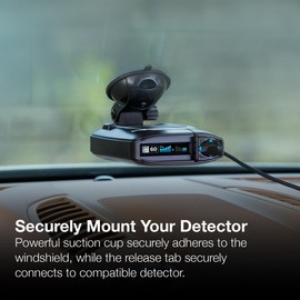 Escort Original StickyCup Silicone Suction Windshield Mount for MAX 360 and More Compatible Escort Radar Detectors (0020058-1)