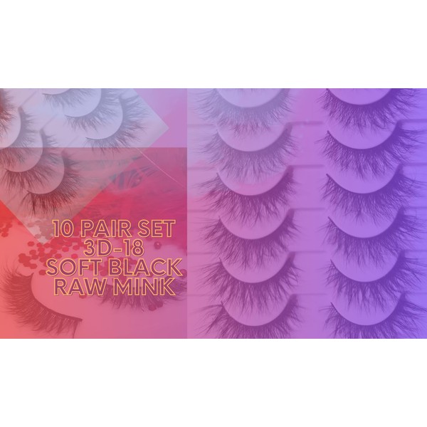 Lashline Fluffy 3D Cat Eye Natural Line Soft Black False
