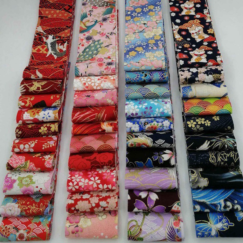 Fabric Strips for Quilting,80 PCS Roll Cotton Fabric for Sewing