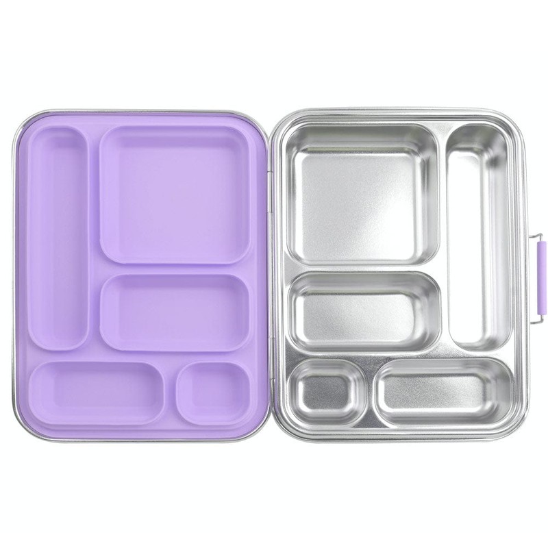 EcoCocoon Bento Lunch Boxes - 5 Compartment, Grape