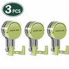 3 Pcs Suction Cup Hooks for Bathroom & Kitchen Storage