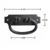 Renovators Supply Manufacturing Cabinet Pulls 5.25 in. Black Wrought Iron