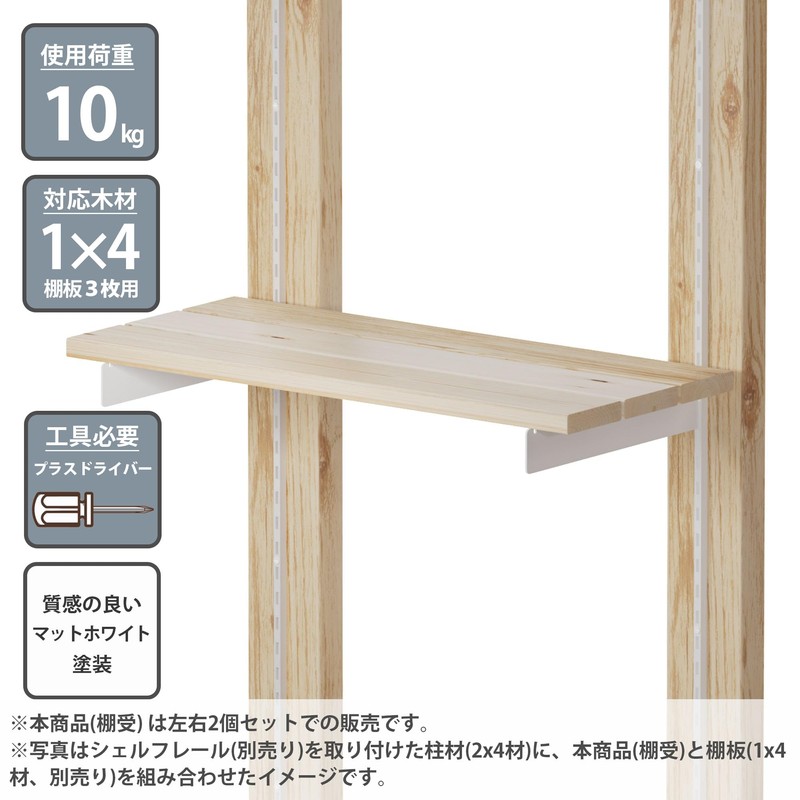 Heian Shindo LABRICO IXO-530 Shelf Rail Compatible 1x4 Shelf Bracket