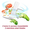 BEPER P102ROB051 Mini Tritatutto Ricaricabile, Tritatutto Senza Filo da 350