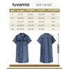 luvamia Casual Dresses for Women Denim Spring Ladies Casual Denim