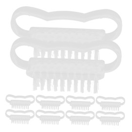 FOMIYES 10pcs Manicure Tools Fingernail Cleaning Nail Brush Nail Cleaning Brushes Nail Brush Small Nail Scrubbing Brushes Manicure Brush Hand Scrubbing Brushes Mini Nail Brush Pp White