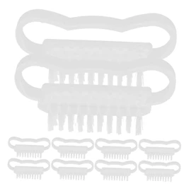 FOMIYES 10pcs Manicure Tools Fingernail Cleaning Nail Brush Nail Cleaning Brushes Nail Brush Small Nail Scrubbing Brushes Manicure Brush Hand Scrubbing Brushes Mini Nail Brush Pp White
