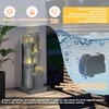 5-Tier Cascading Outdoor Water Fountain with LED Lights