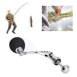 Single Handle for Fishing Reel Kits,Keenso CNC Metal Spinning Rod Handle Rocker Arm Refit Accessory Replacement Parts (M) Fishing reels and Fishing Repair Tools
