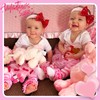Ninivi 4PCS My First Valentines for Day Baby Girl Outfit,