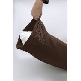 Southshore Fine Living, Inc. Linens Set of 2 Pillows LACE Cases - Chocolate Brown King/California King