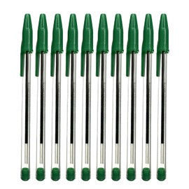 ARTH Pens Green Ink Biro Ballpoint Multipack Box Of 50 Pens