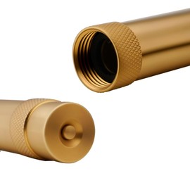 Wiseflow Brass Twist Hose Nozzle, High Pressure Adjustable Spray, 2 Rubber Washers, Heavy Duty Brass Garden Hose Nozzle for Watering Plants and Lawn, Car Washing, Patio and Pet