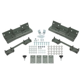 KUAFU Rear C Notch Kit Compatible with 2007-2018 Chevy Silverado/GMC Sierra 1500 6LUG 2WD 4X4 Replacement for 301360C Bolt-On C-Notch Frame Kit Gray Steel