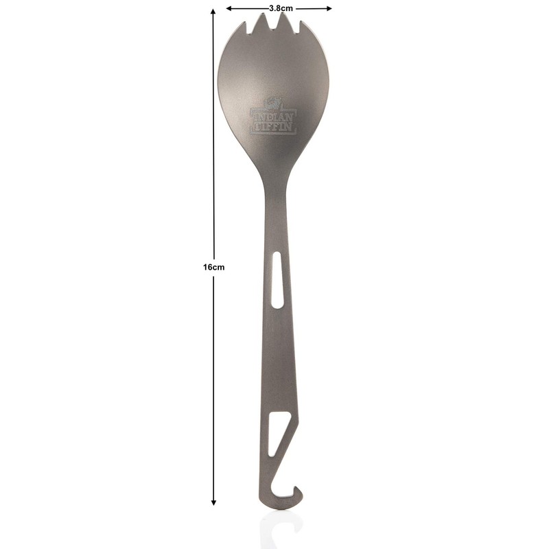 Indian Tiffin Titanium Alloy Spork and Utility Spoon Perfect to