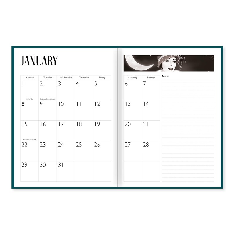 2024 Year Planner Art Deco Claire Coxon Design