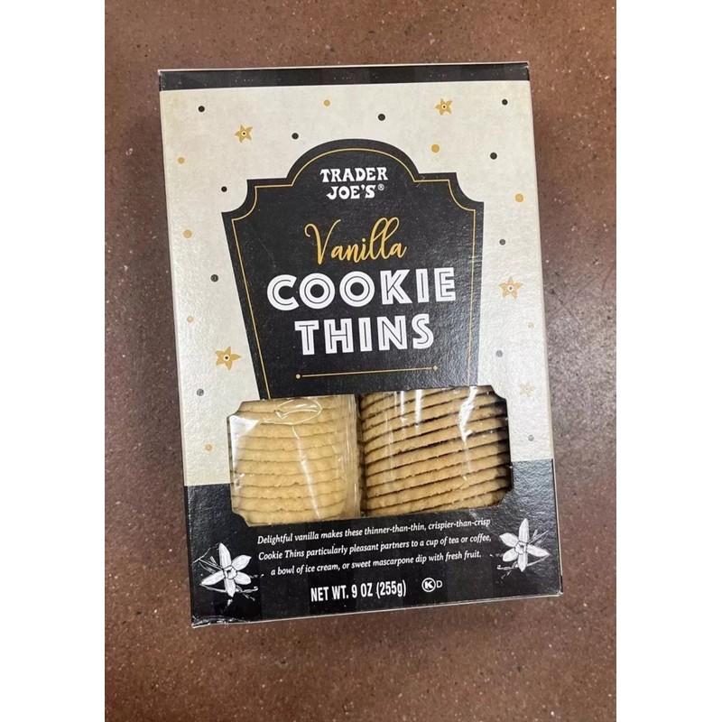 Trader Joe's 4 🤎 Boxes Trader Joe's Vanilla Cookie Thins