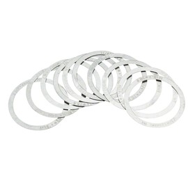FSA(エフエスエー) 自転車 部品 パーツ ヘッドセットスペーサー ロード MTB Microspacer 1 1/8' (MW006)(10pc) 厚さ 0.25mm 160-3021 シルバー