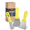 Helpmate 3-Piece Painter's Spatula Set, 40/60/80 mm, Stainless Steel