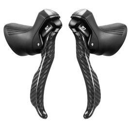 SENSAH Road Bike Shifters 2X7 Speed Lever Brake Bicycle Derailleur Compatible with Tourneg RC100 (R7 (Carbon 2x7))