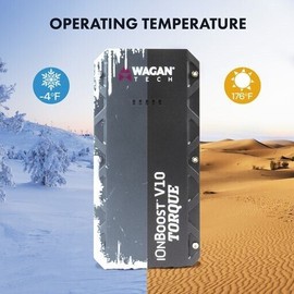 Wagan iOnBoost V10 14.8V Lithium Jump Starter up to 6.7L Diesel & 7.8L V10 USB