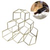Tabletop Wine Rack 6 Bottle Wine Holder Modern Metal Wine