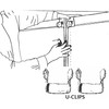 Strong Plastic U Clips for Joining Divan Bed and Ottoman