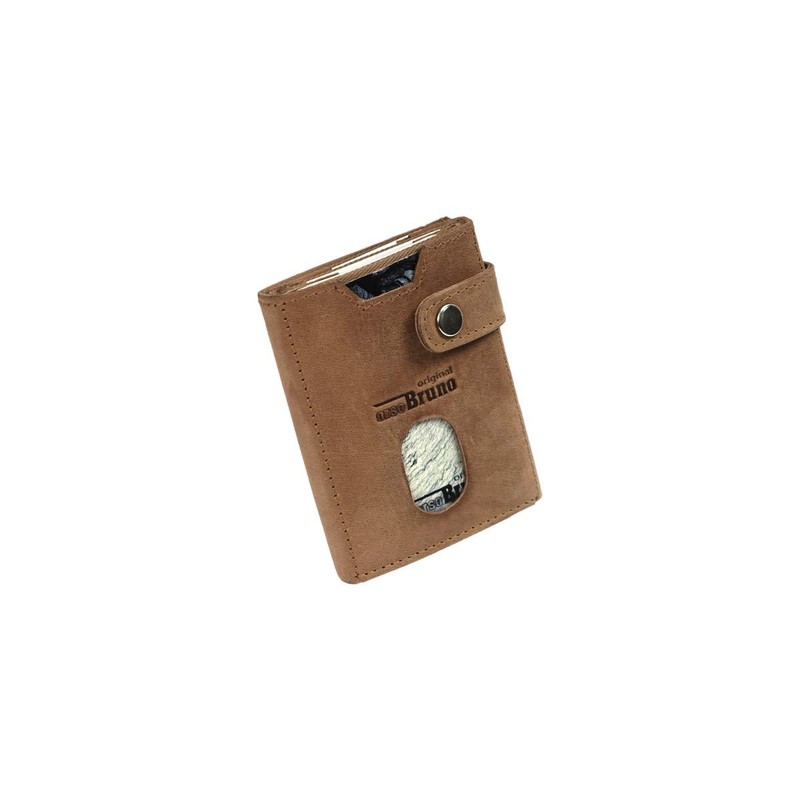 Q-Slim Wallet, Buffalo Leather Brown, rfid wallet