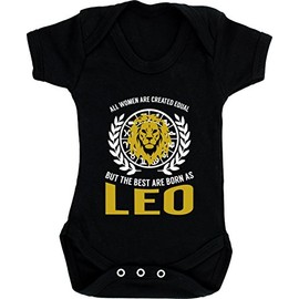 Hippowarehouse All women are created equal but the best are born as Leo baby vest bodysuit (short sleeve) boys girls