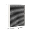 X1987001 Cabin Air Filter with Activated Carbon for Kenworth Peterbilt
