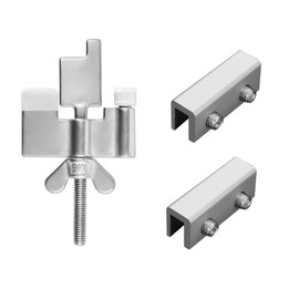 Douevo 1 Pack Travel Portable Door Lock and 2 Pack Window Security Lock. Provides Double Protection, Suitable Security Equipment for Home, Office, Apartment(Door Lock & 0.4 in Silver Window Lock)