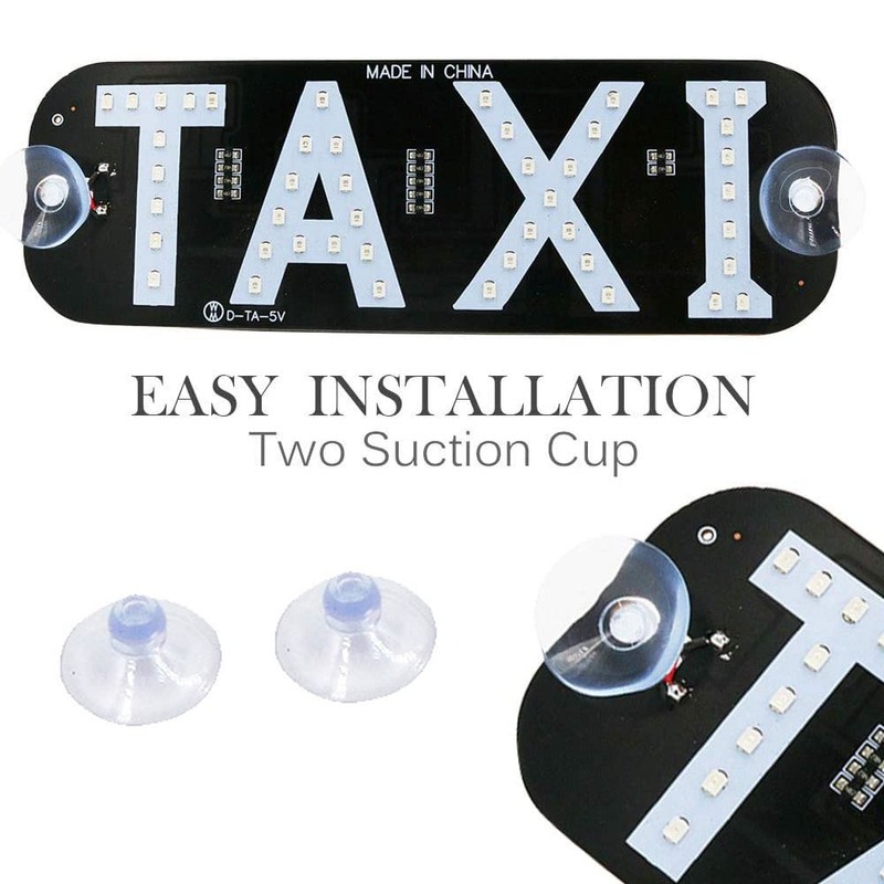 YSY Blue LED Sign Decor, Taxi Flashing Hook on Car
