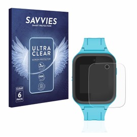 Savvies Screen Protector for TCL Movetime FamilyWatch Kids MT40X Ultra Transparent Pack of 6