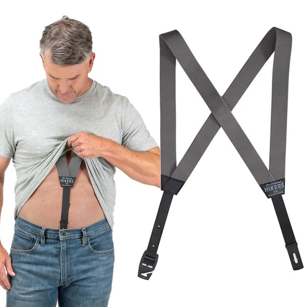 HIKERS - Original Hidden Suspenders for Men Under Clothes -