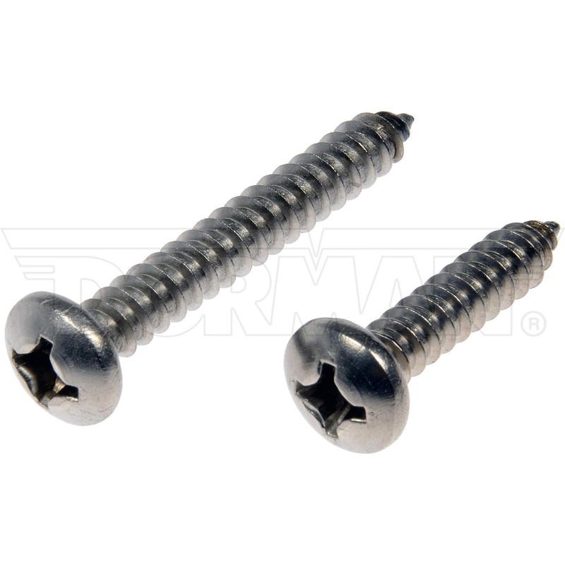 DORMAN Self Tapping Screws, Stainless Steel, Pan Head