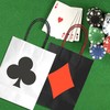 Lesnala 16Pcs Casino theme party favor gift bags with Handles