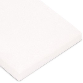 CelinaTex Casca Topper Fitted Sheet 120 x 200 - 130 x 220 cm Snow White Jersey Mako Cotton 210 g/m² Elastane Fitted Sheet