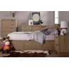 South Shore Fynn Headboard with Storage, Twin, Rustic Oak