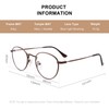 Small Metal Round Reading Glasses for Women Men Classic Vintage