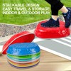 TECKMICO 10-Pack Stepping Stones for Kids,Non-Slip Balance Stones Obstacle Course