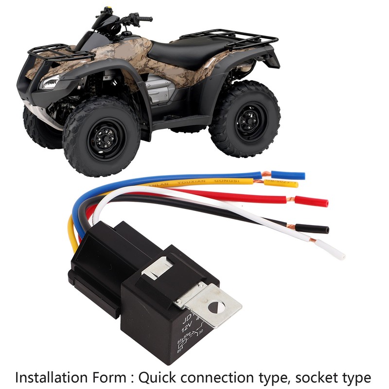 5PCS 12V 40A Automotive Relay with Wire Harness 5 Pin