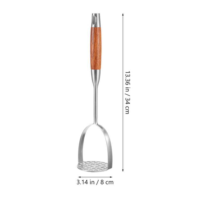 HEMOTON Manual Potato Masher Heavy Duty Stainless Steel Potato Crusher